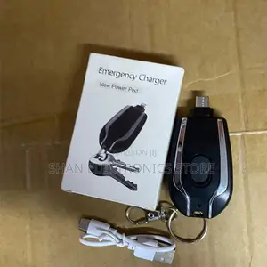 Type-C Mini Keychain Emergency Power Bank Portable1500mAh Pocket-Sized