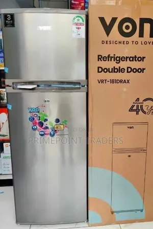 VON 181L Double Door Fridge – Reliable Freshness for Everyday Living