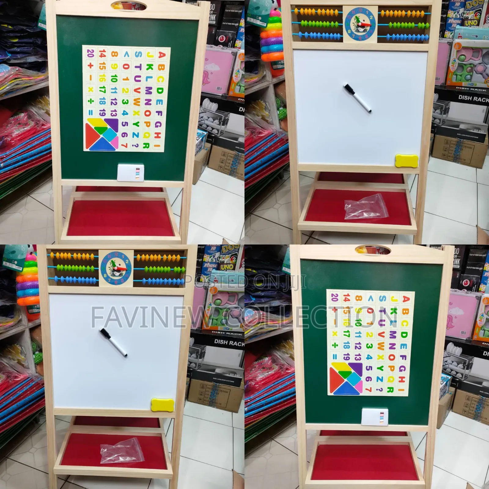 Multifunctional Educational Board Has Both Black and White Board