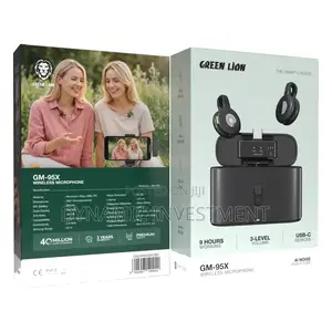 Green Lion Wireless LAVALIER Microphone GM-95X - 2.4GHz, Black