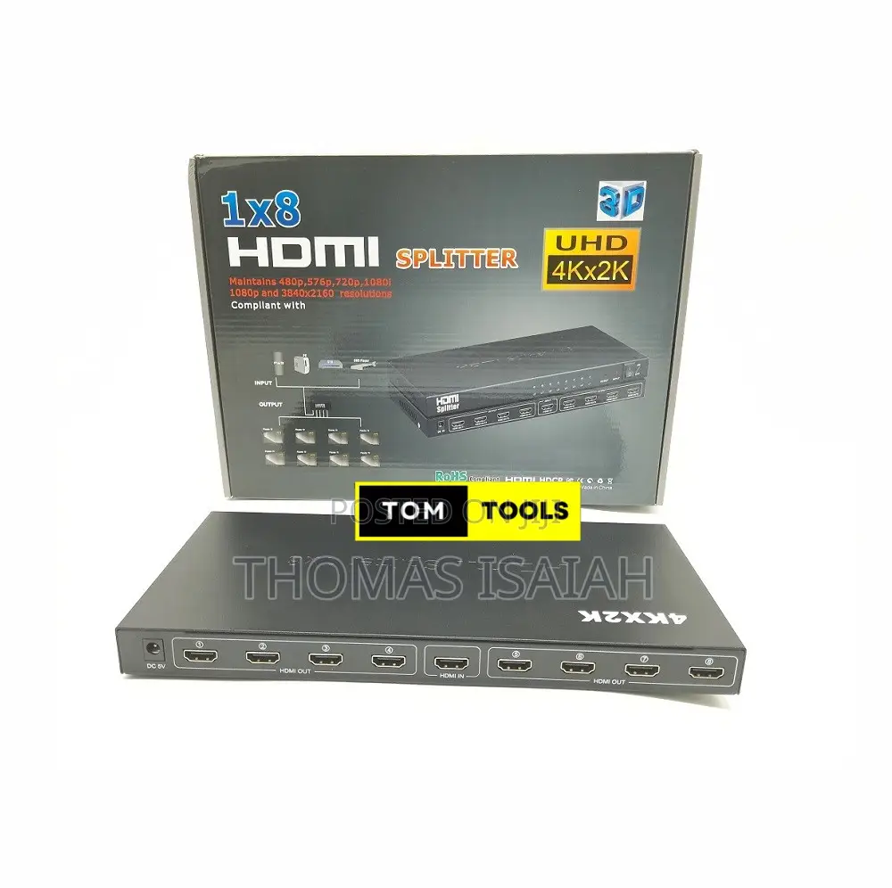 Uhd X 8 Way Hdmi Splitter 1x8