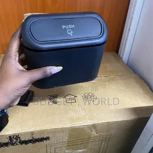Push-Top Car Waste Bin – Mini Waterproof Dustbin for Vehicles