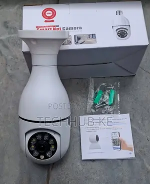 PTZ Bulb Camera 1080P Auto Rotating WiFi CCTV
