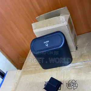 Mini Car Rubbish Bin With Push Lid – Waterproof Cup Holder Trash Can