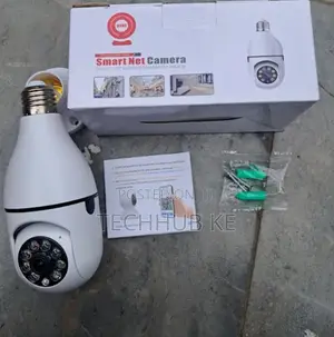 Smart Wireless WiFi Bulb Camera 360° PTZ | Single Lens Panoramic CCTV