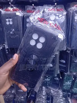 Xiaomi Redmi 14C Rugged Armor Phone Case With a Built-in Ring Holder