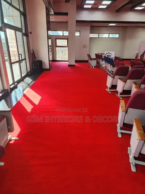 Wall to Wall Red Carpets for Conference Halls and Boardrooms