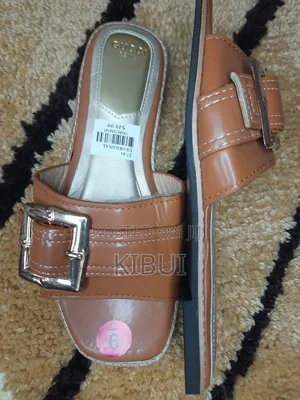Buckled Ladies Flat Shoe