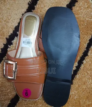 Buckled Ladies Flat Shoe