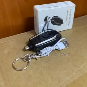 Type-C or Lightning Portable Emergency Keychain Charger