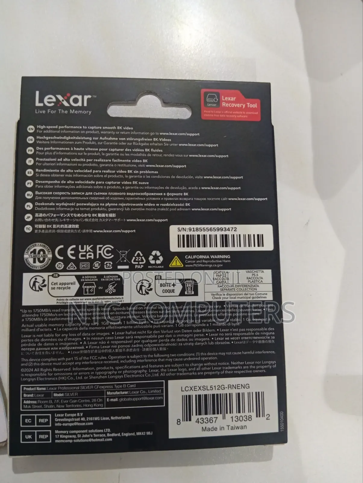 Lexar Professional 512 Gb CF Express Type B