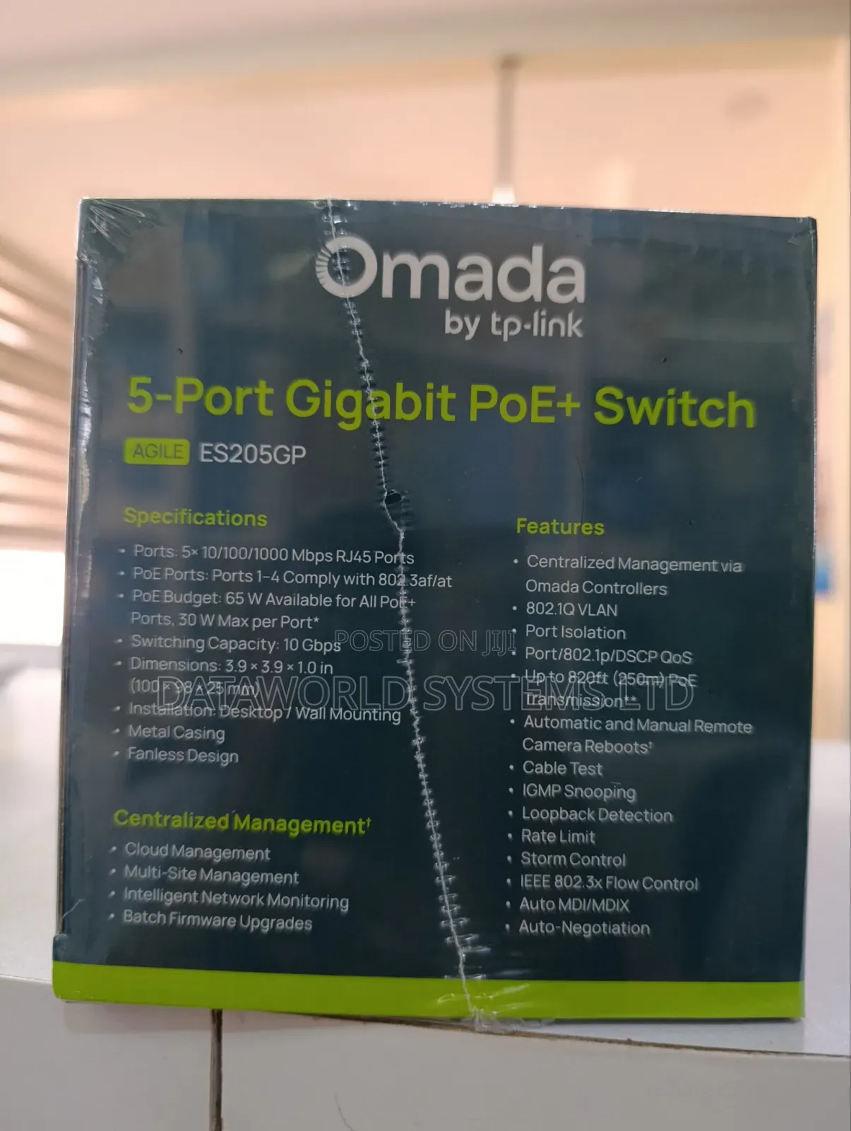 TP-Link ES205GP Omada 5-Port Gigabit Easy Managed POE+ Switch