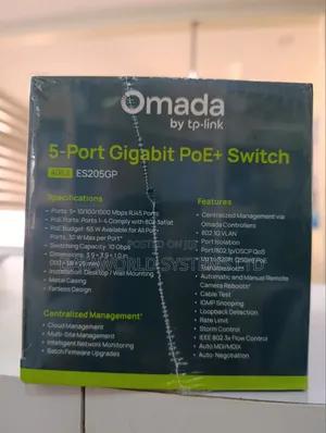 TP-Link ES205GP Omada 5-Port Gigabit Easy Managed POE+ Switch