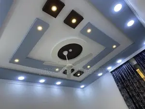 Gypsum Ceiling With Fan Design