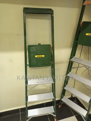 JDLD1H04 High-Stability 4 Step Steel Folding Ladder - 150kg Capacity