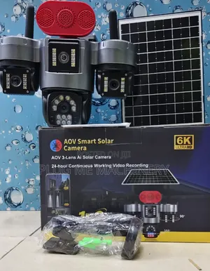 Approved AOV 3-Lens AI Smart Solar Camera With Siren 4G Now Available