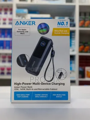 Anker Power Bank (, 165W, Built-in and Retractable Cables
