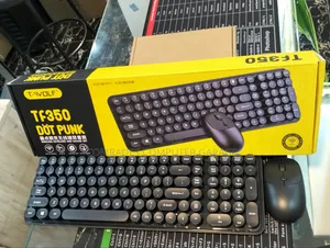 -WOLF TF350 Dot Punk Wireless Keyboard Mouse Combo