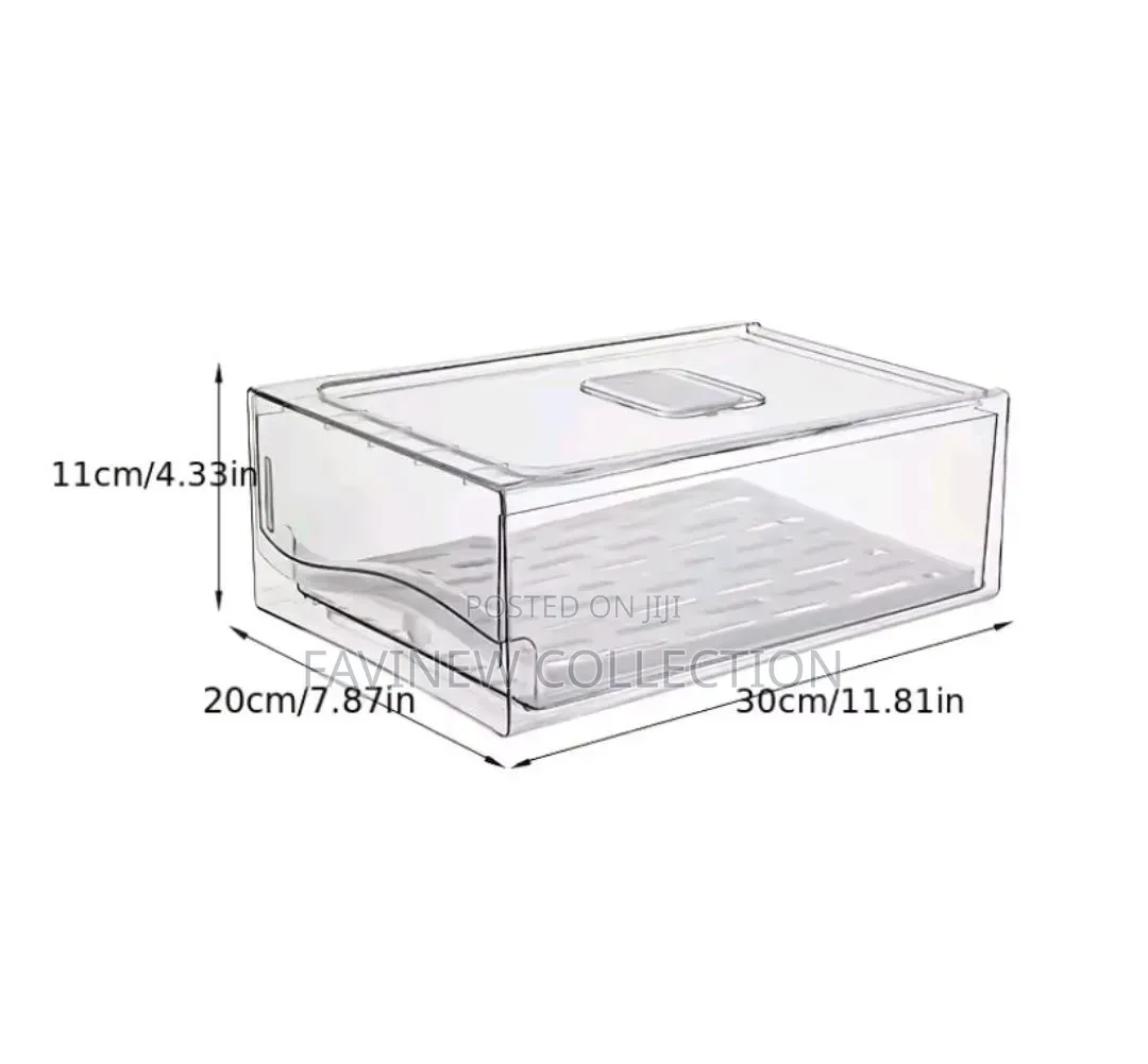 Stackable Kitchen Fridge Organizer/ Food Storage Container With Lid