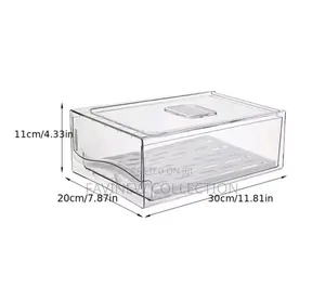 Stackable Kitchen Fridge Organizer/ Food Storage Container With Lid