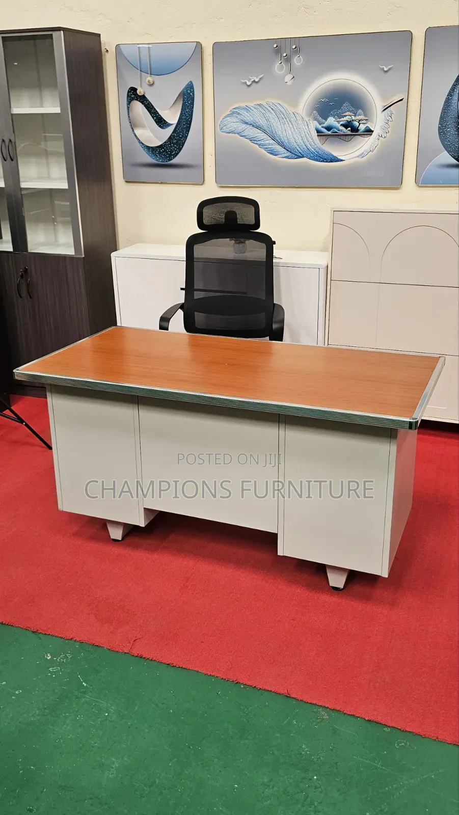Modern Double Pedestial Desk