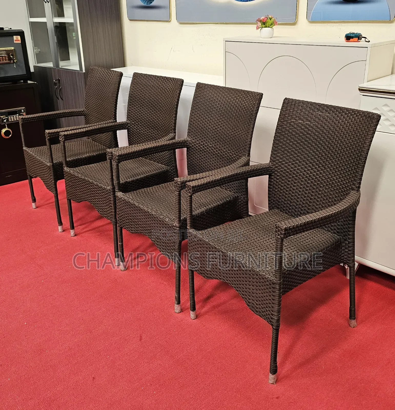 Stackable Rattan Outdoor Armchair