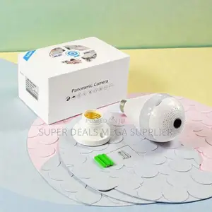 Panoramic 1080P WiFi Bulb Camera Indoor Outdoor Security Monitoring