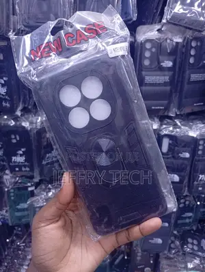 Redmi Note 14 Pro Black Hybrid Armor Case