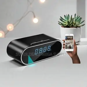 Lightweight Ultra HD WiFi Alarm Table Clock Hidden Spy Camera