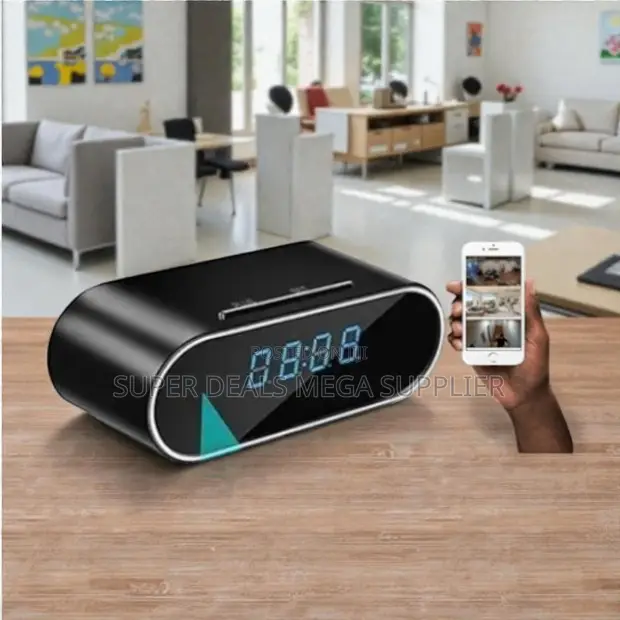 Future-Ready Ultra HD WiFi Alarm Table Clock Hidden Spy Camera