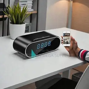 Security Spy Gadget Ultra HD WiFi Alarm Table Clock Hidden Spy Camera