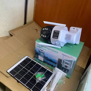 3MP Outdoor Solar-Powered CCTV Camera AI Night Vision V380 Pro 4G Cam