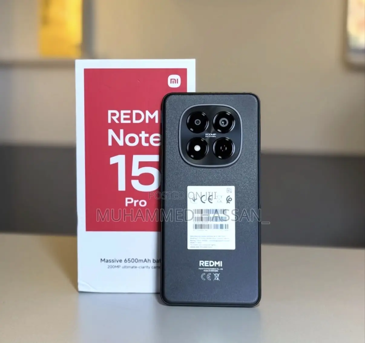 New Xiaomi Redmi Note 15 Pro 256 GB Black