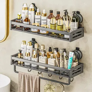 Suction-Mounted Bathroom Caddy and Organizer Shelf Size :50cm Price: