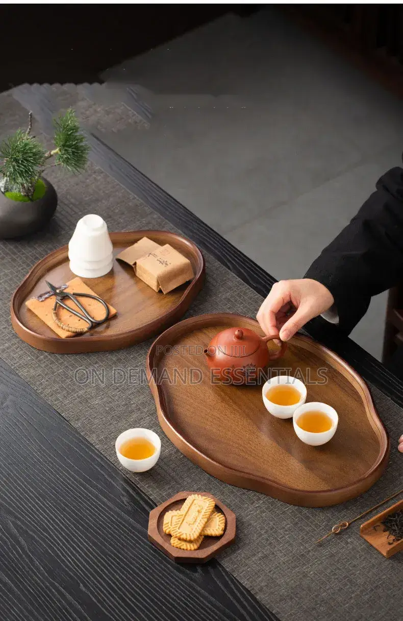 Wooden Decorative Serving Tray for Coffee Table