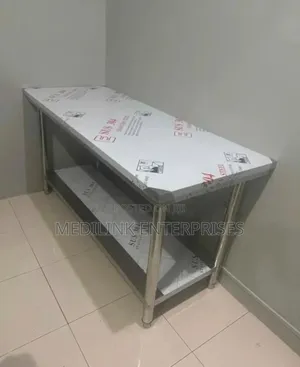 Edged Mirror Stainless Commercial Tables for Kitchen