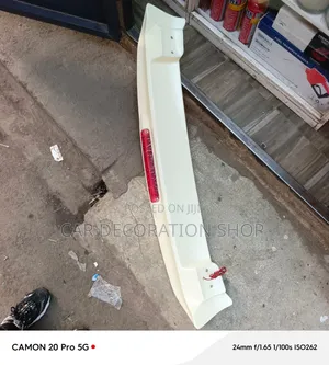 ABS Plastic Prado 120 Rear Roof Spoiler With Integrated 3rd Brake Ligh
