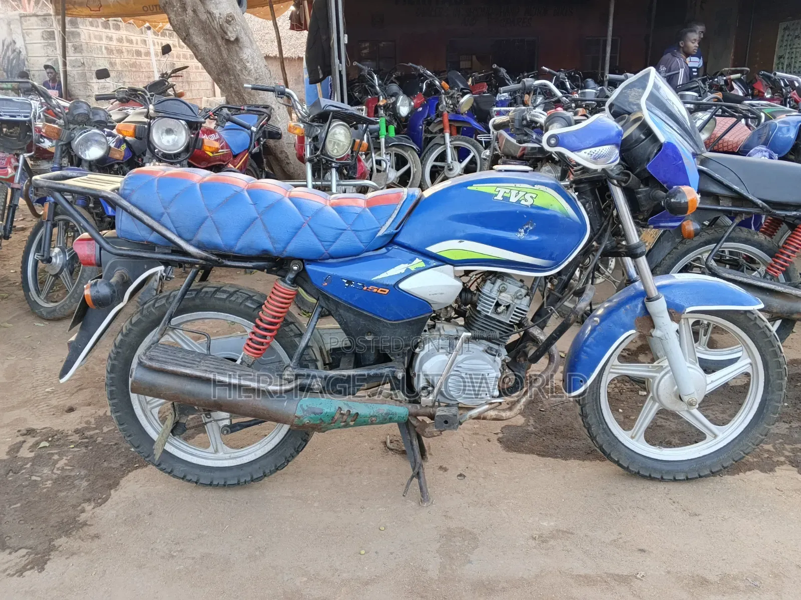TVS HLX Plus ES 2021 Blue