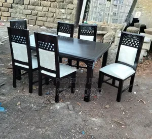 Classic Six-Seater Wooden Dining Set