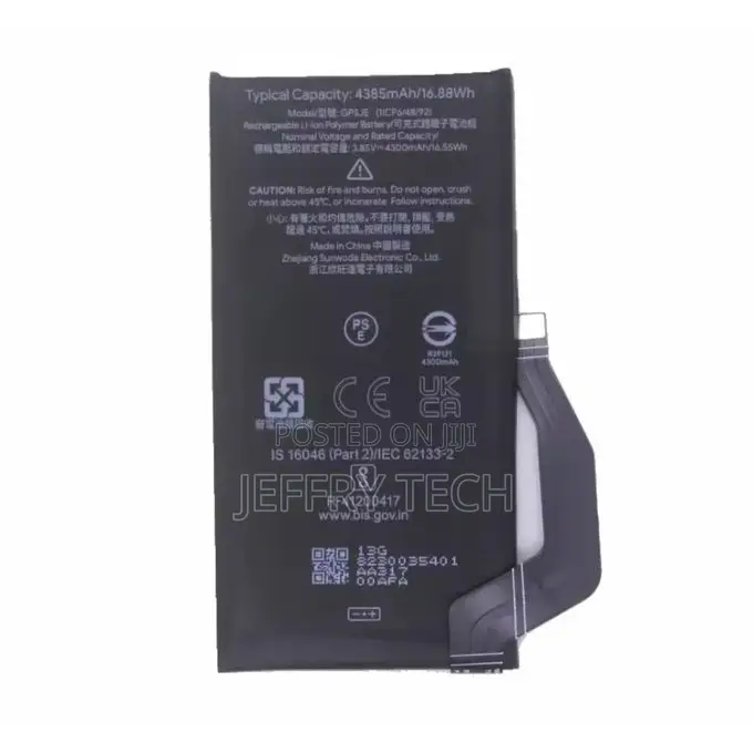 Google Replacement Battery for Pixel 6A - 4385mAh
