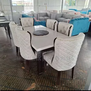 Bon Design Round 6-Srater Dinning Table Set