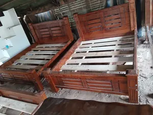 Mahogany Commercial Fido Beds Solid Queen Sized