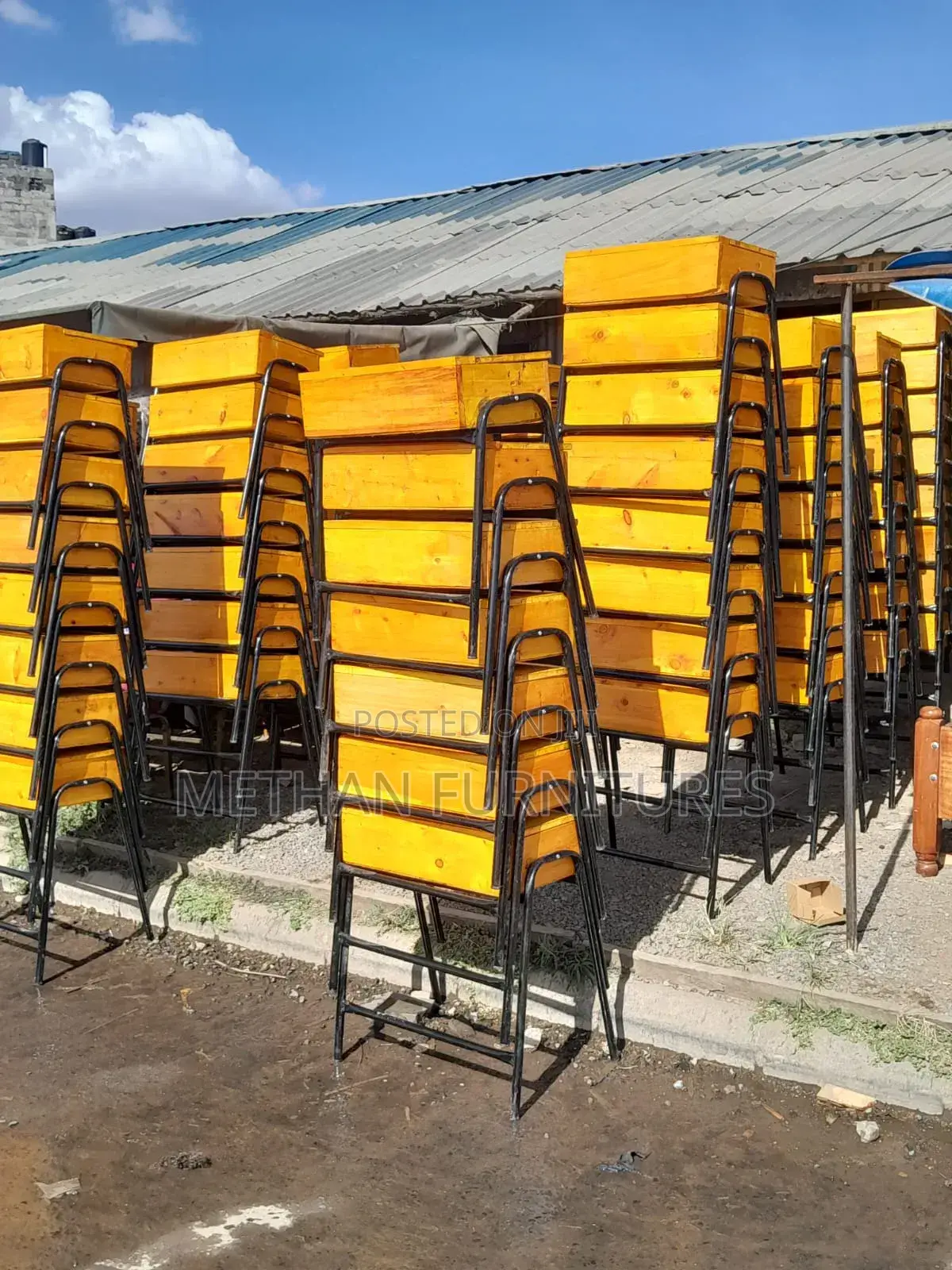School Lockers and Chairs