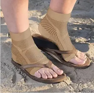7-Zone Ankle Compression Sleeves Open Toe