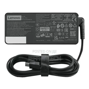 Lenovo 65W USB Type C Adapter Fast Charger - Black - Black