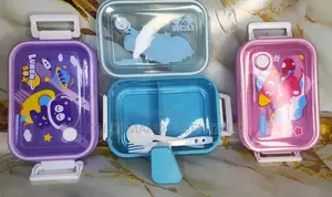 Lunch Box Plastic With Partition