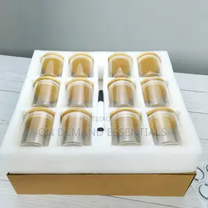 Round Glass Spice Jars 12pc Jars With Bamboo Lids