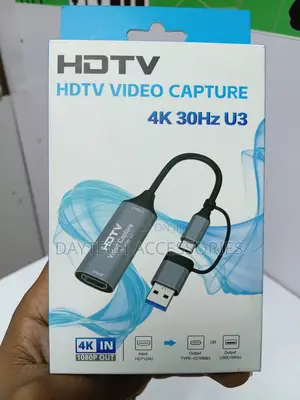 2-in-1 HDMI Video Capture Card That Supports Input at 30Hz.