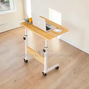 Height Adjustable Laptop Table Movable Workstation for Home Office
