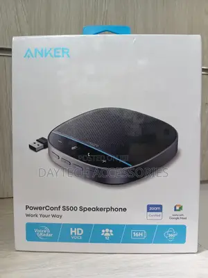 This Is an Anker PowerConf S500 Speakerphone - Black